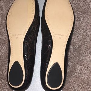 Nine West  Crocodile Leather Flats